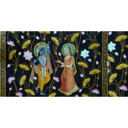 Pichwai Painting ~ Kamal Talai . Radha Krishna ~ { 3 X 5 Feet}